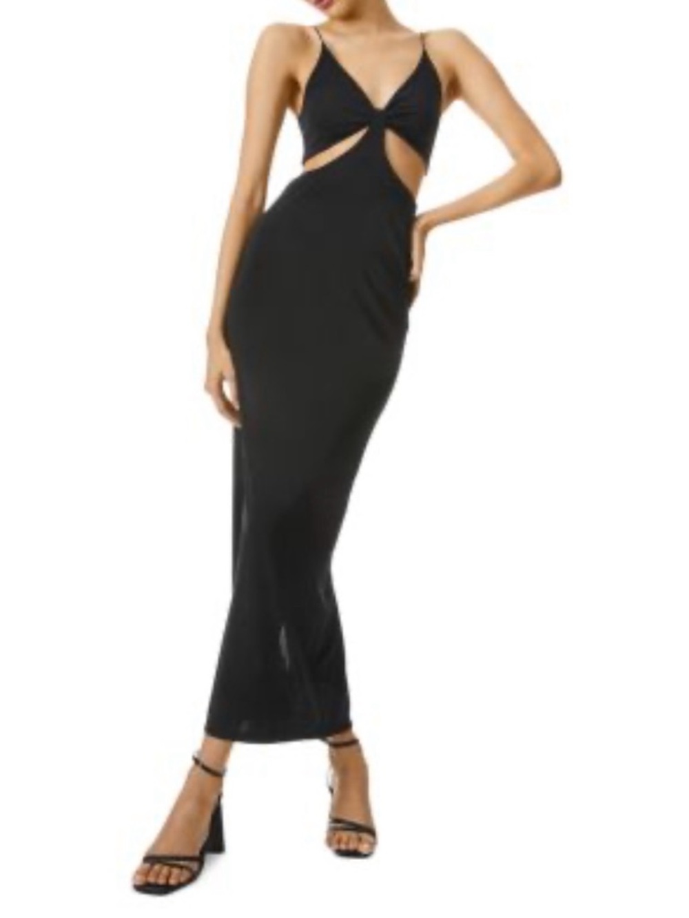 NWT Alice + Olivia Havana Cut Out Maxi Dress Black Size 4